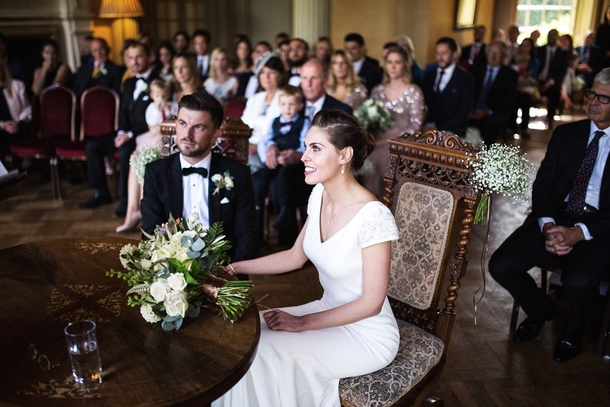 pronovias bride hampton court house wedding 47