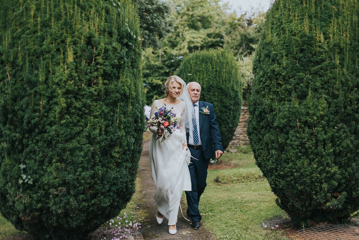 A Rime Arodaky Gown for a Wild Flower Filled and Intimate Somerset Wedding Love My Dress UK Wedding Blog Podcast Directory Shop