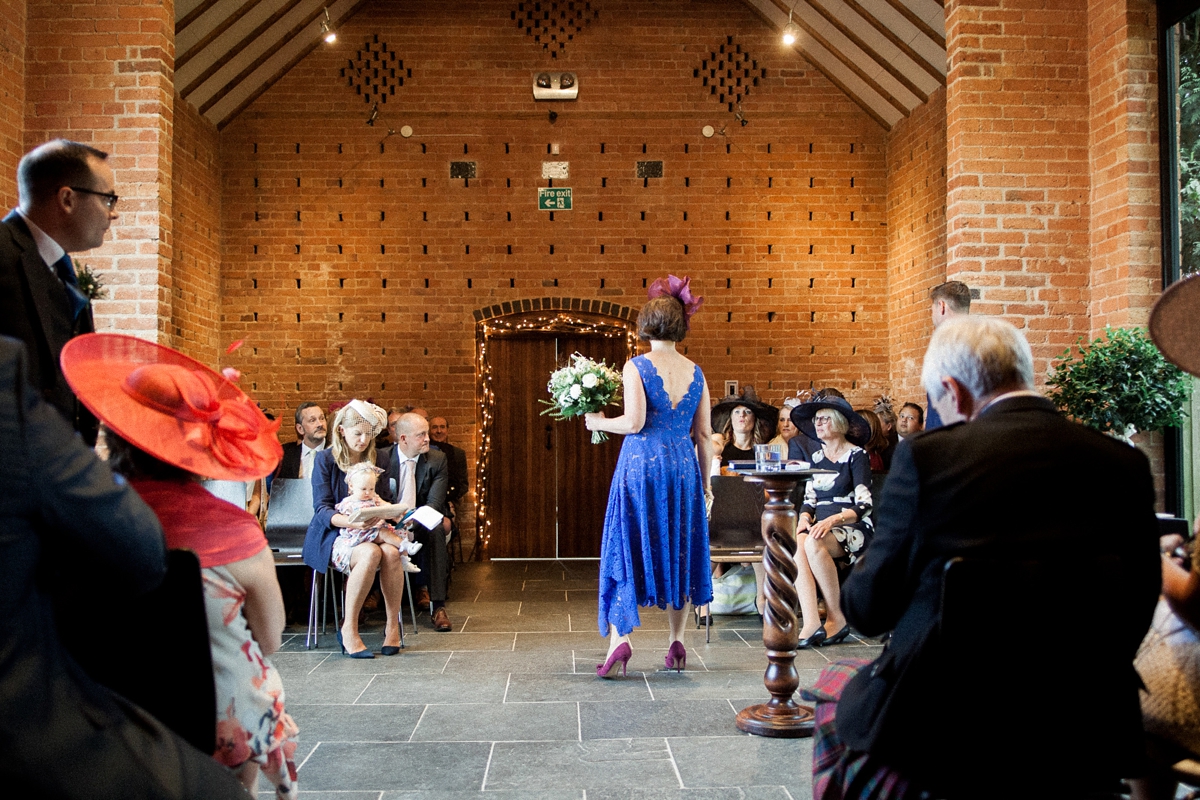 tea length dress barn wedding 2