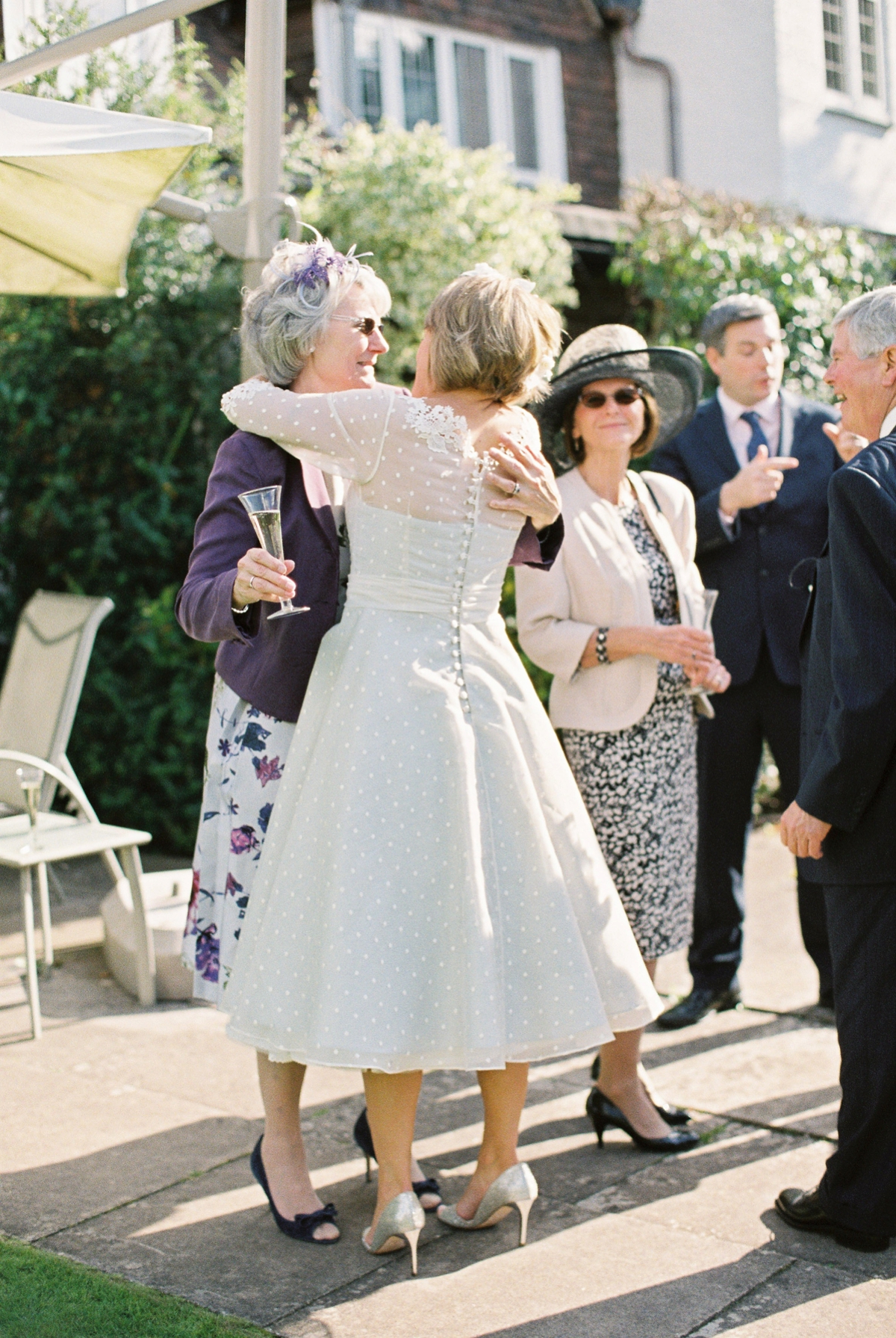 tea length dress barn wedding 21