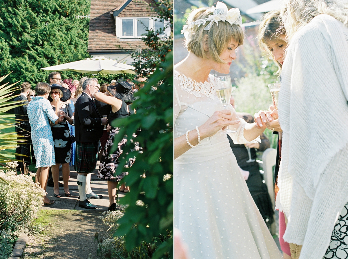 tea length dress barn wedding 22