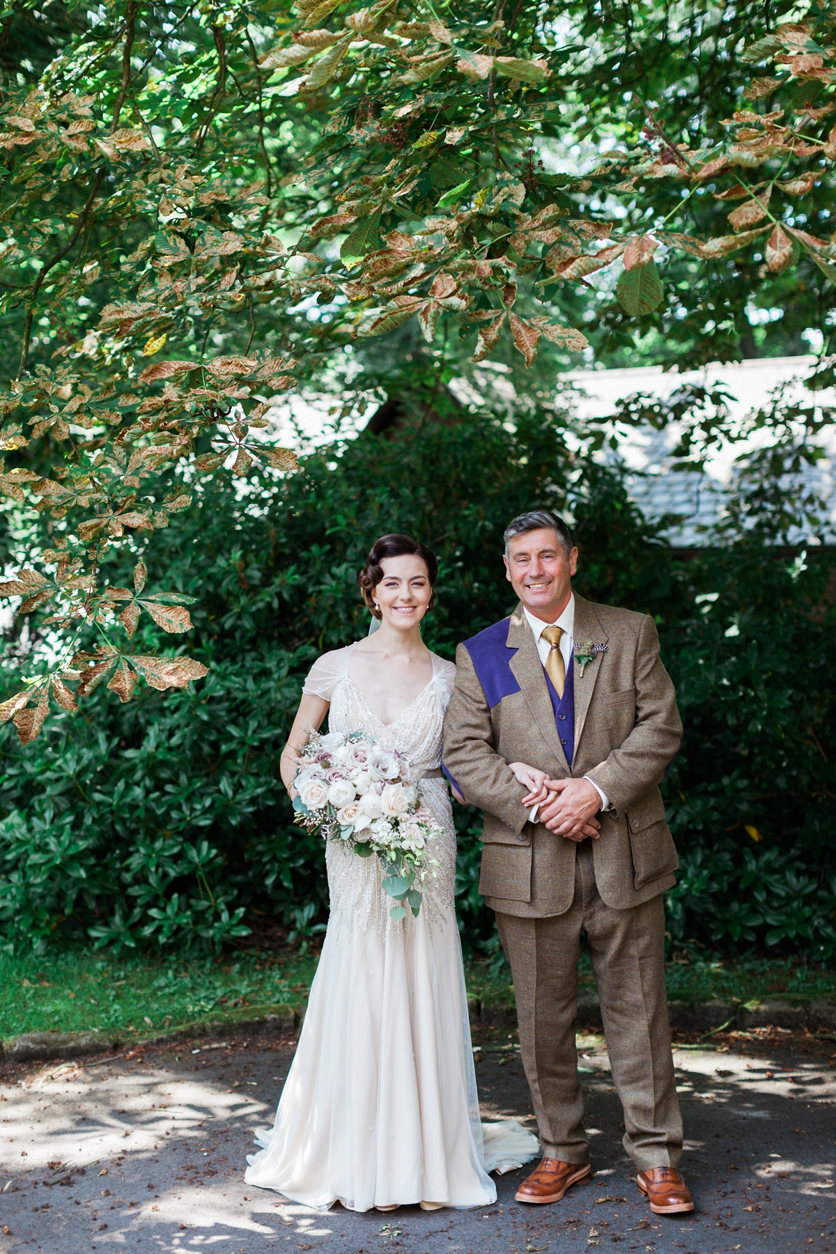 willow jenny packham 1920s countryside wedding 11