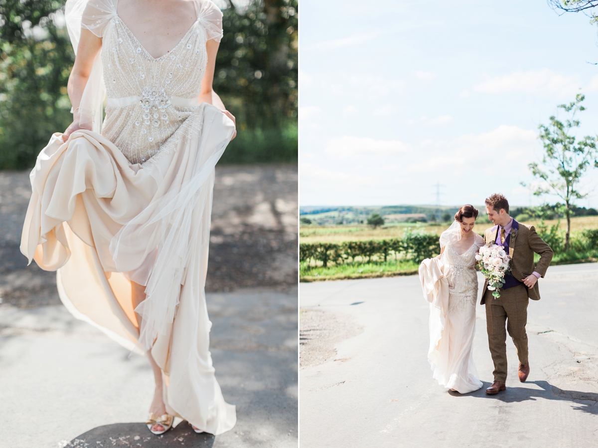 willow jenny packham 1920s countryside wedding 23