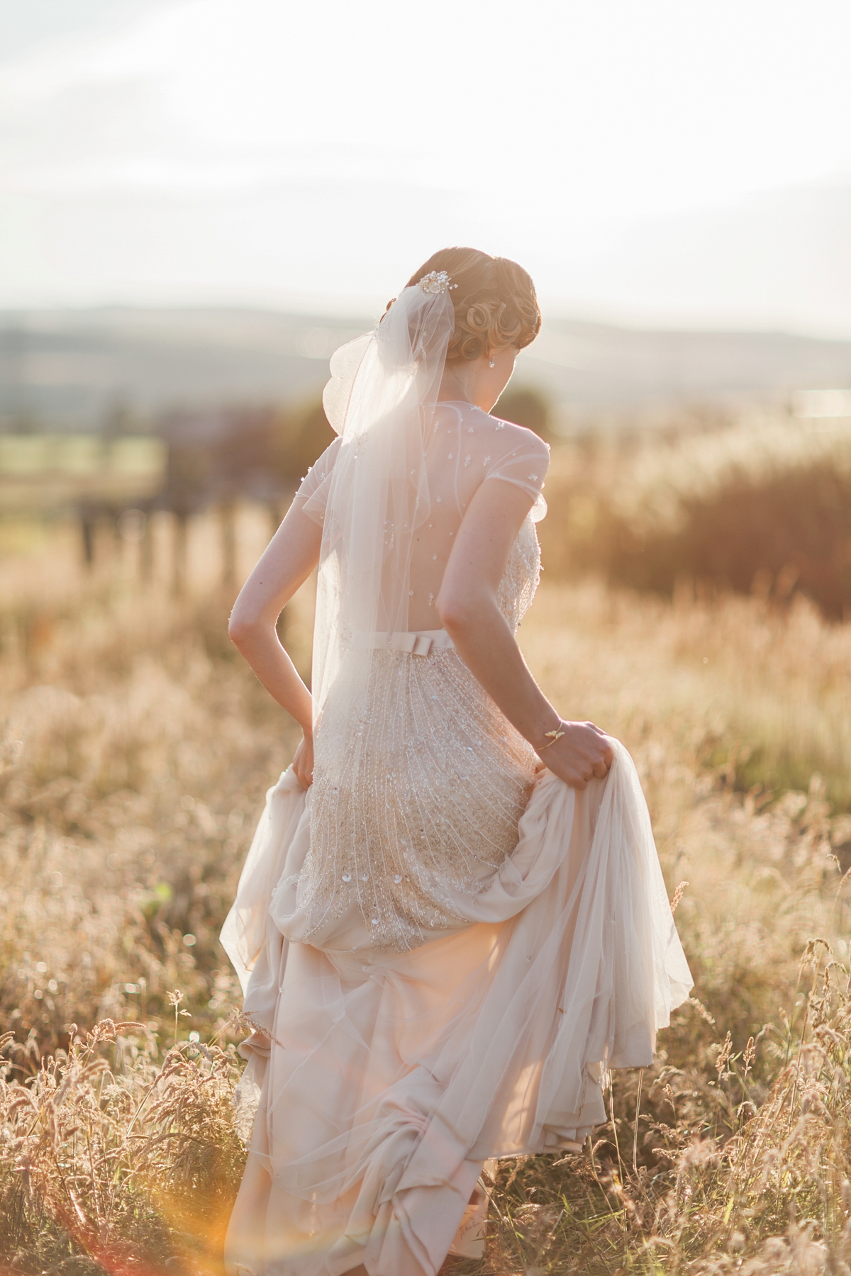 willow jenny packham 1920s countryside wedding 47