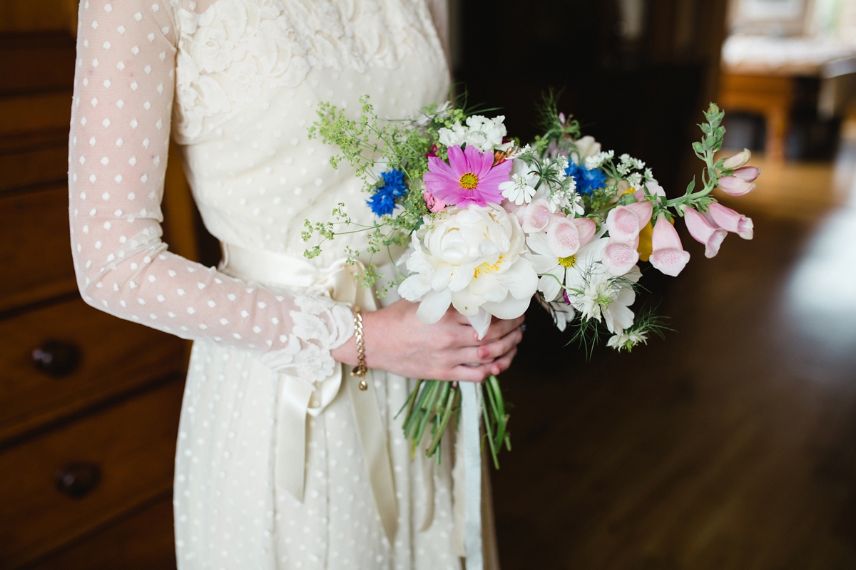 12 A vintage polka dot Elizabeth Avey wedding dress