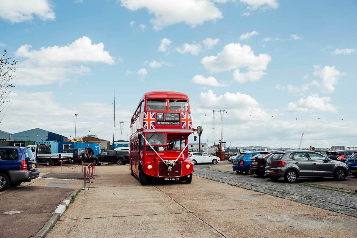 15 A 50s dress and pillbox hat for a Trinity Buoy Wharf Wedding in London