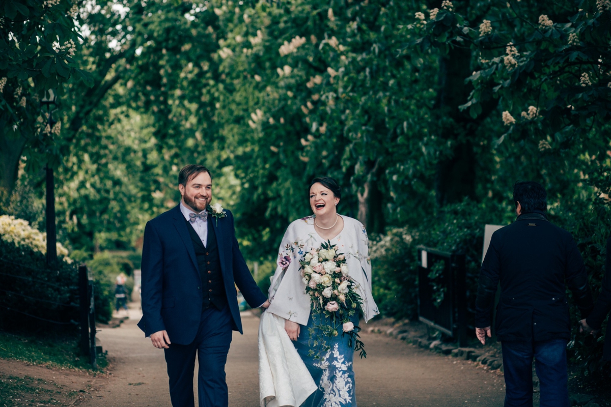 15 A Wedgewood Blue wedding dress