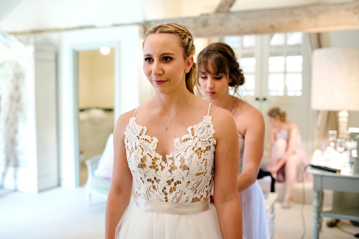 17 A Blush by Hayley Paige bride and her elegant barn wedding