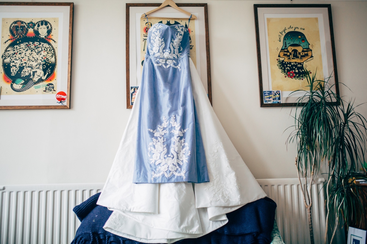 2 A Wedgewood Blue wedding dress