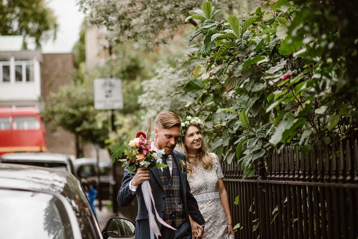 21 A vintage dress for a rock n roll London pub wedding