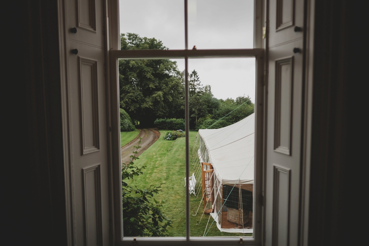 21 A vintage dress for a wedding in a Scottish mansion