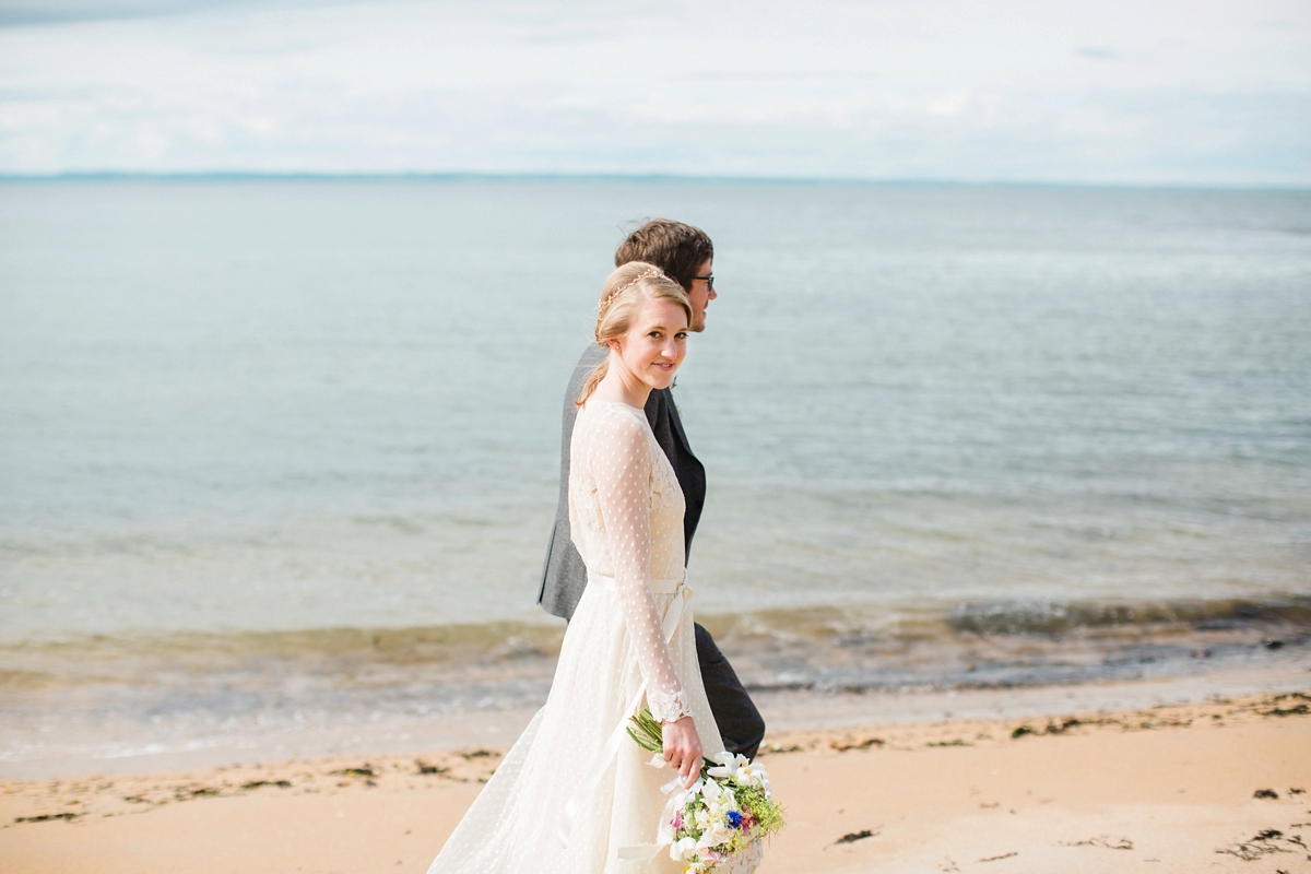 24 A vintage polka dot Elizabeth Avey wedding dress