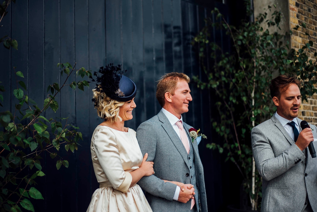 26 A 50s dress and pillbox hat for a Trinity Buoy Wharf Wedding in London 1