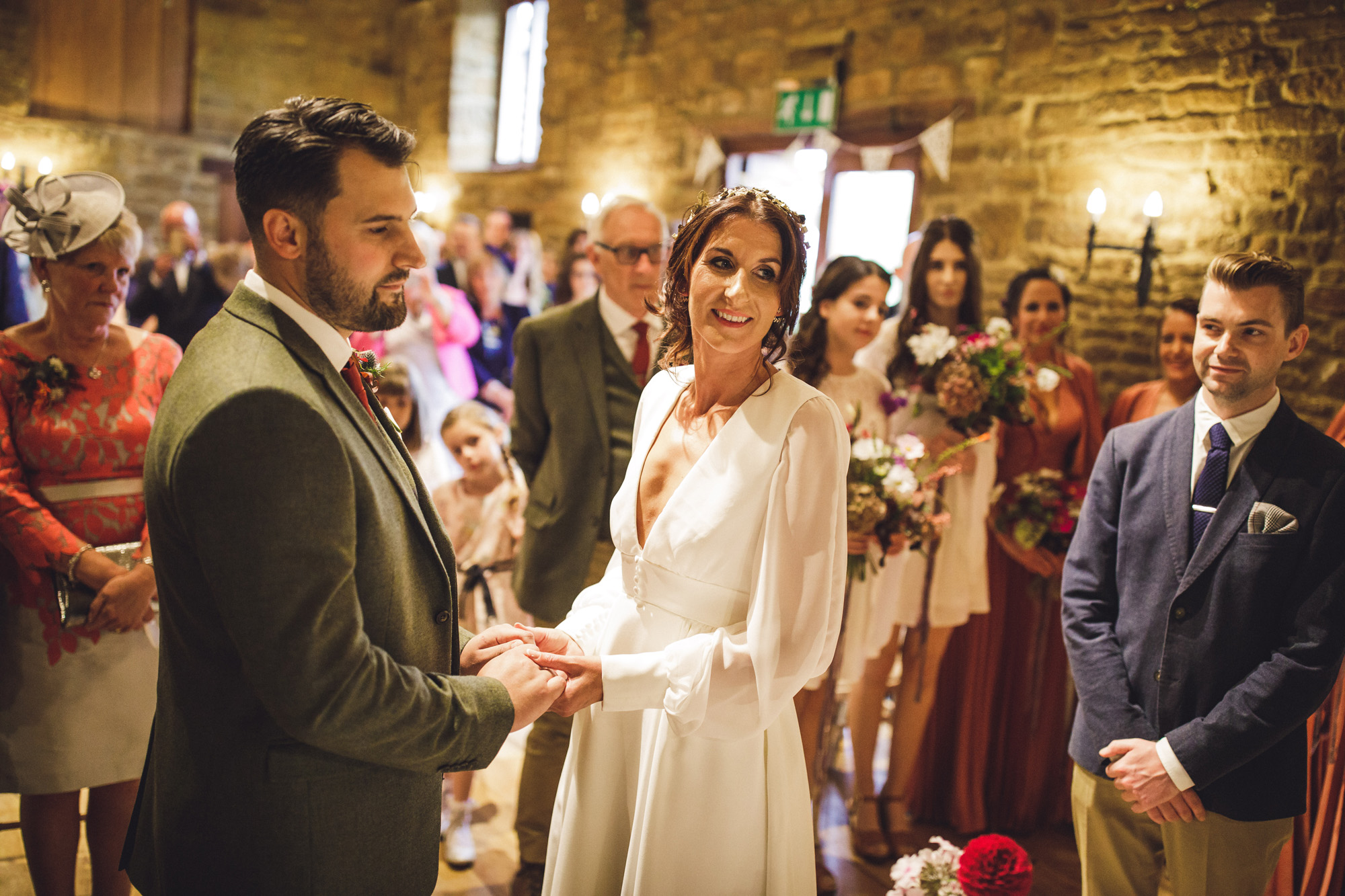 26 A 70s boho bride and her music inspired farm wedding