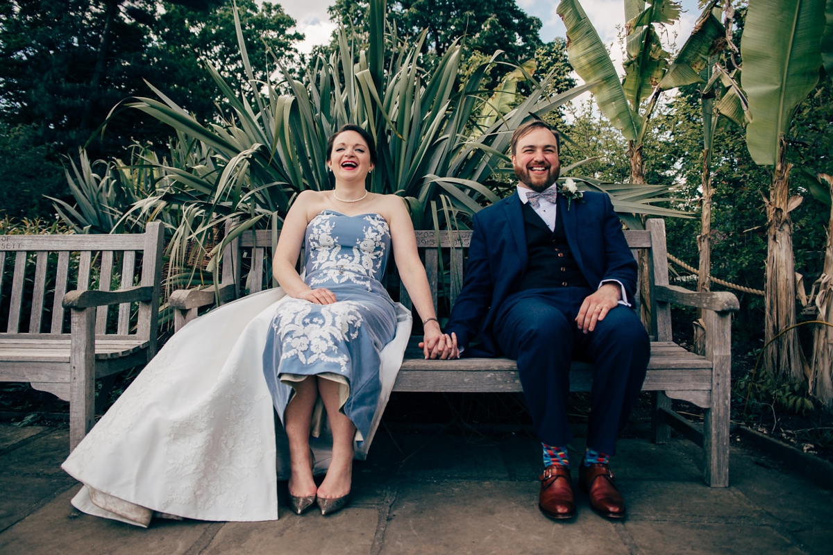 27 A Wedgewood Blue wedding dress