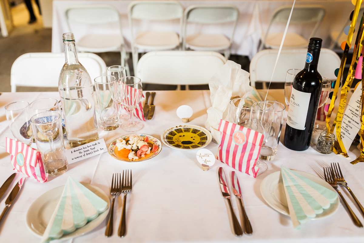 27 Beaded 1920s inspired wedding dress and colourful barn wedding