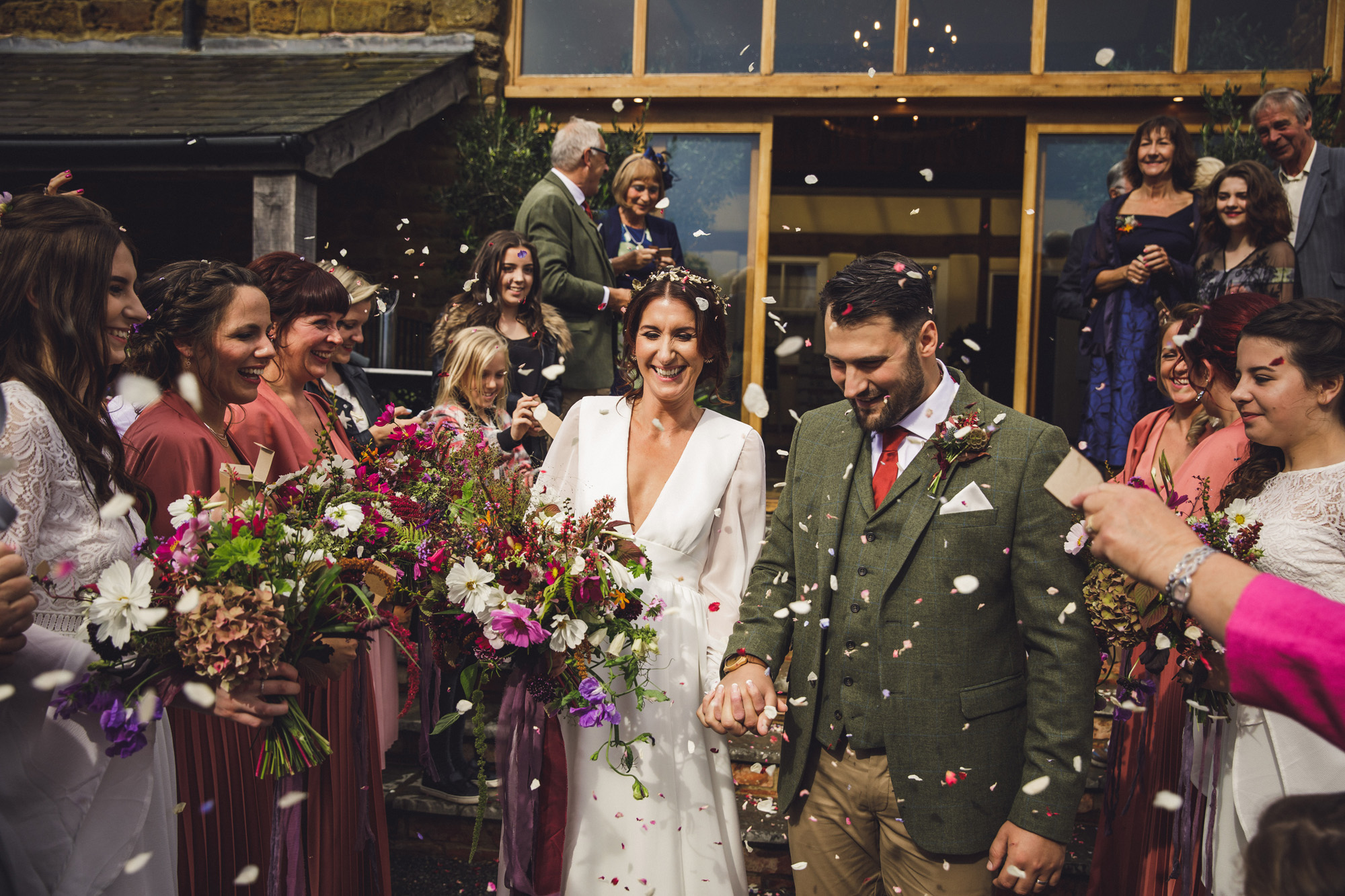 29 A 70s boho bride and her music inspired farm wedding