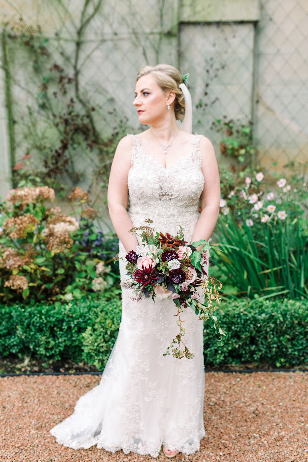 29 A Maggie Sottero gown for a Scottish country house wedding