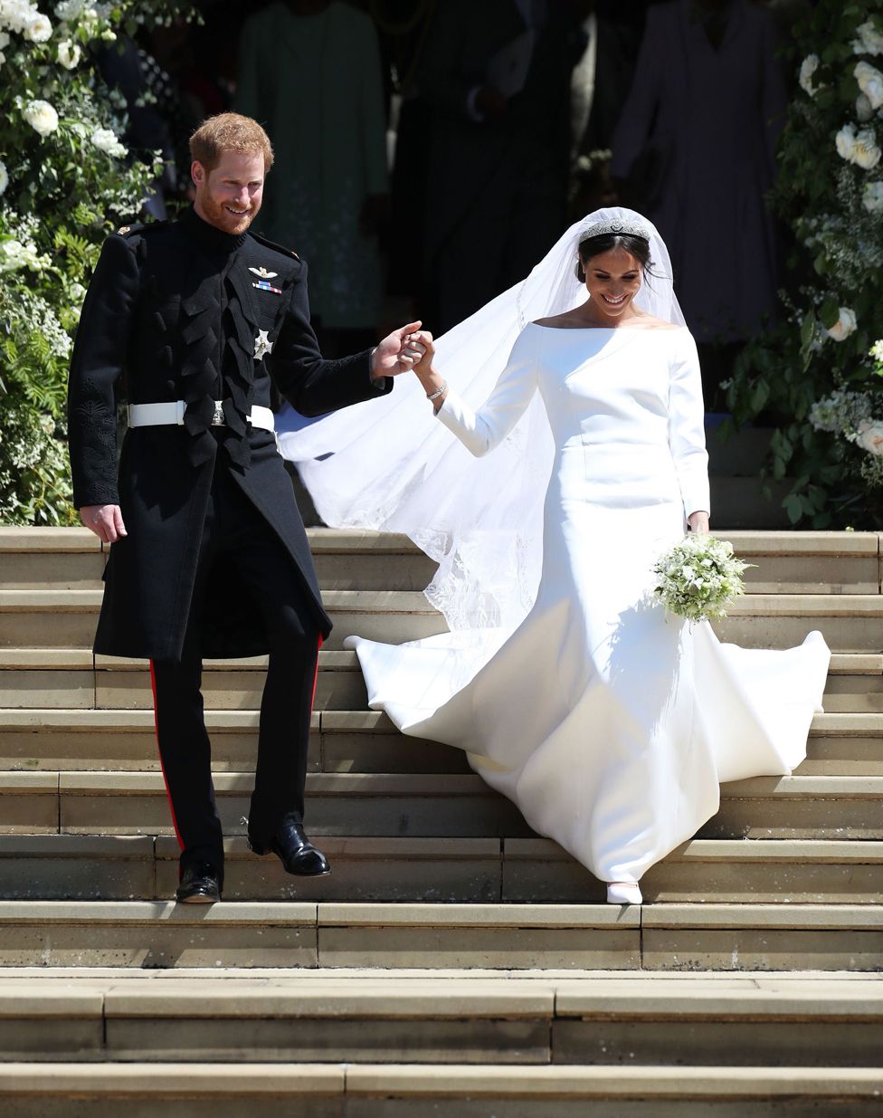 3 Meghan Markles wedding dress by Clare Waight Keller of Givenchy