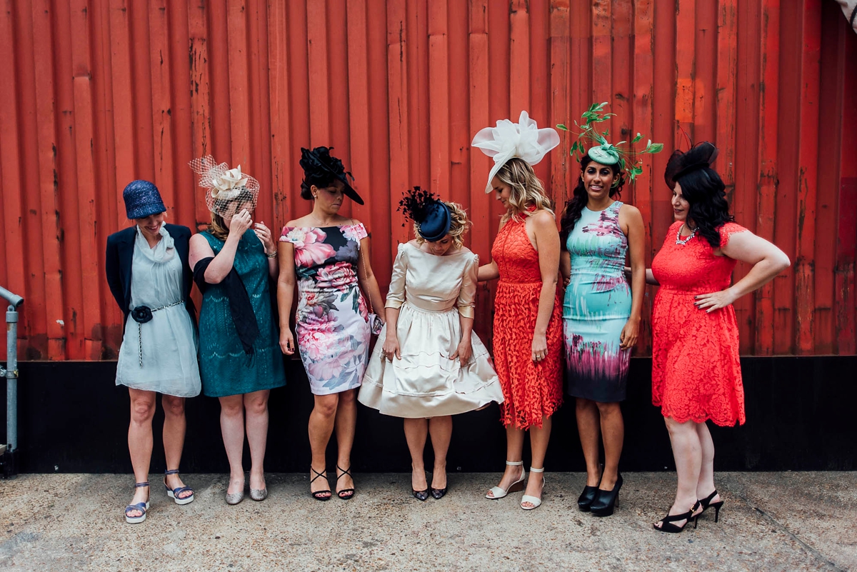 30 A 50s dress and pillbox hat for a Trinity Buoy Wharf Wedding in London 1