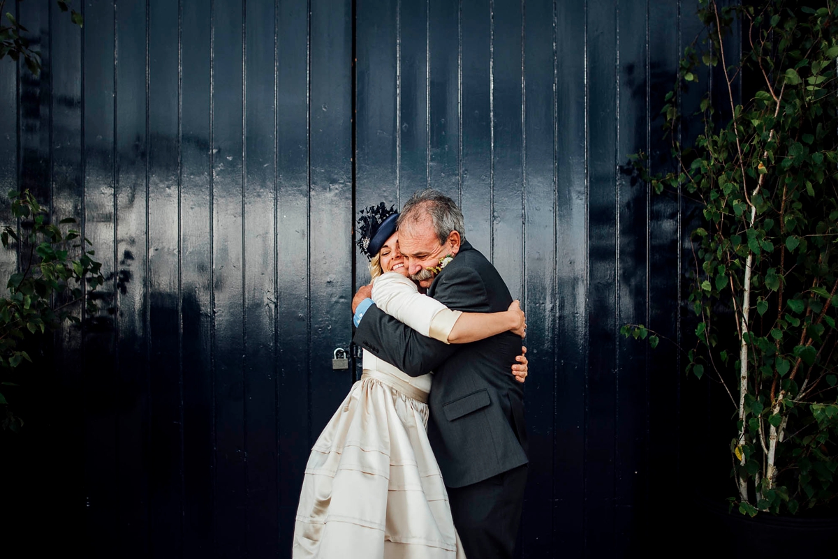 32 A 50s dress and pillbox hat for a Trinity Buoy Wharf Wedding in London 1