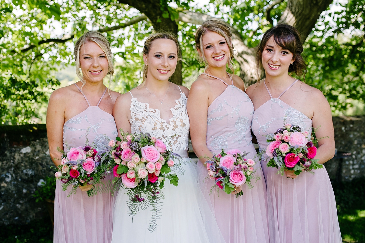 33 A Blush by Hayley Paige bride and her elegant barn wedding