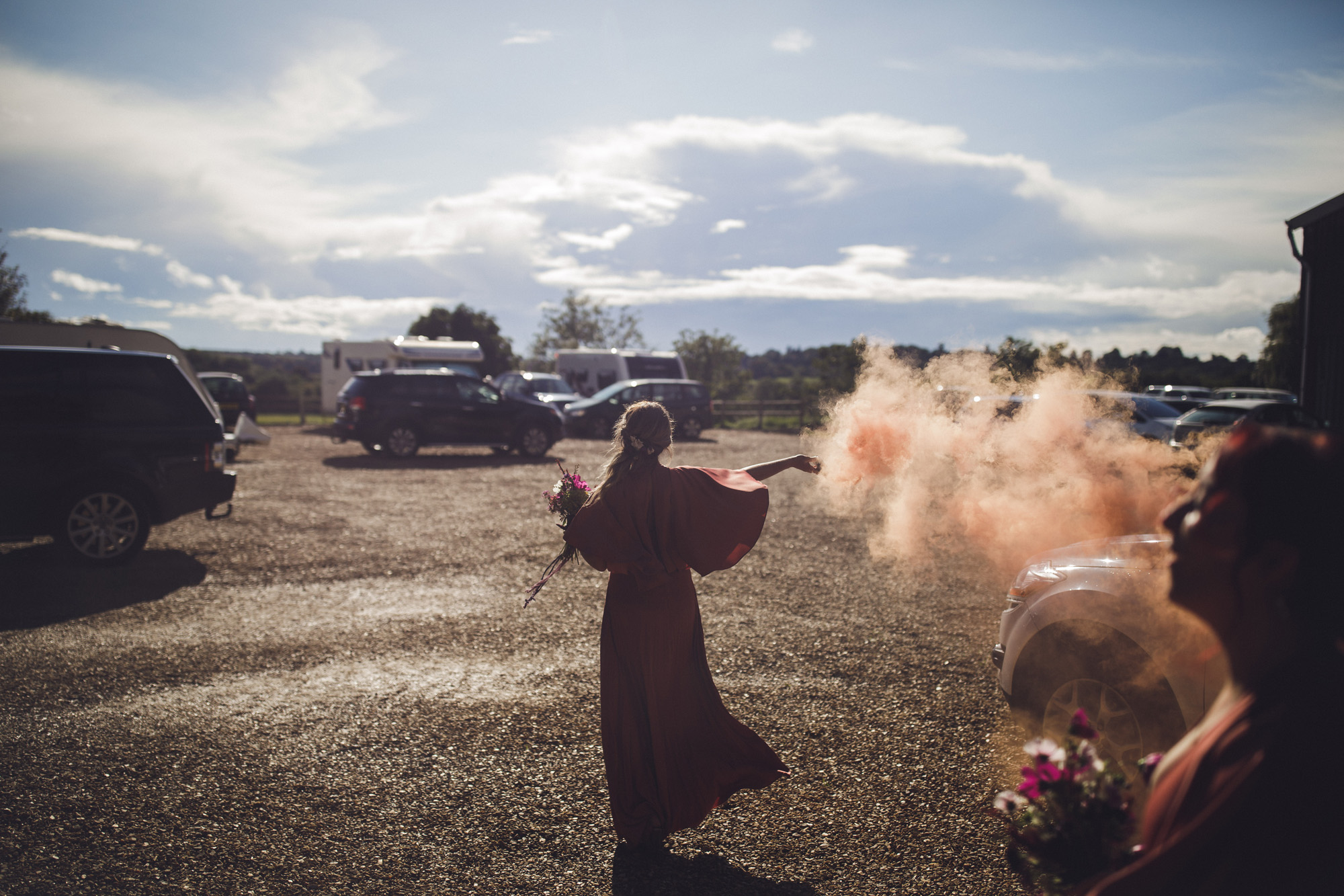 36 A 70s boho bride and her music inspired farm wedding