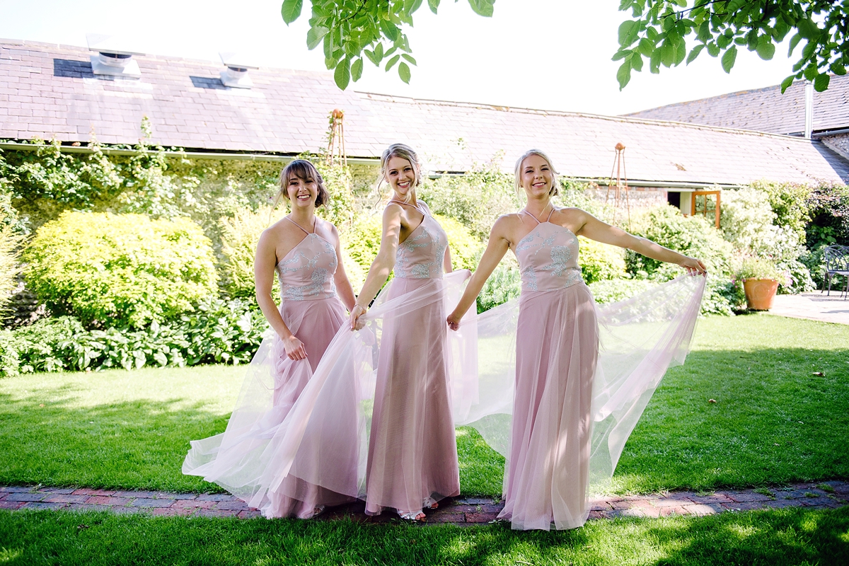 36 A Blush by Hayley Paige bride and her elegant barn wedding
