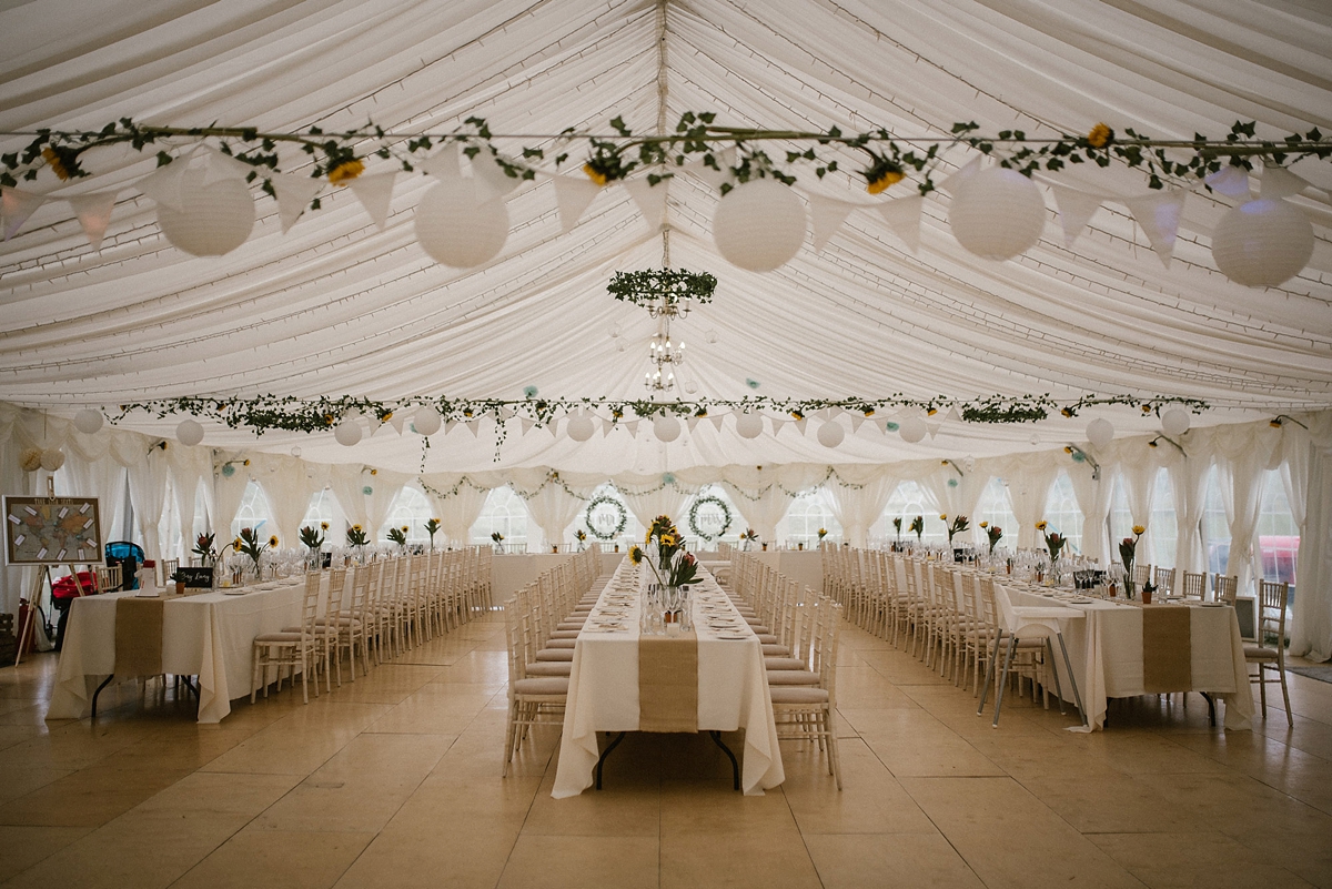 38 A Justin Alexander gown for a romantic outdoor wedding