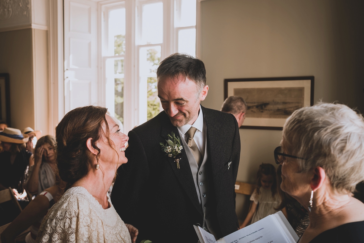 39 A vintage dress for a wedding in a Scottish mansion