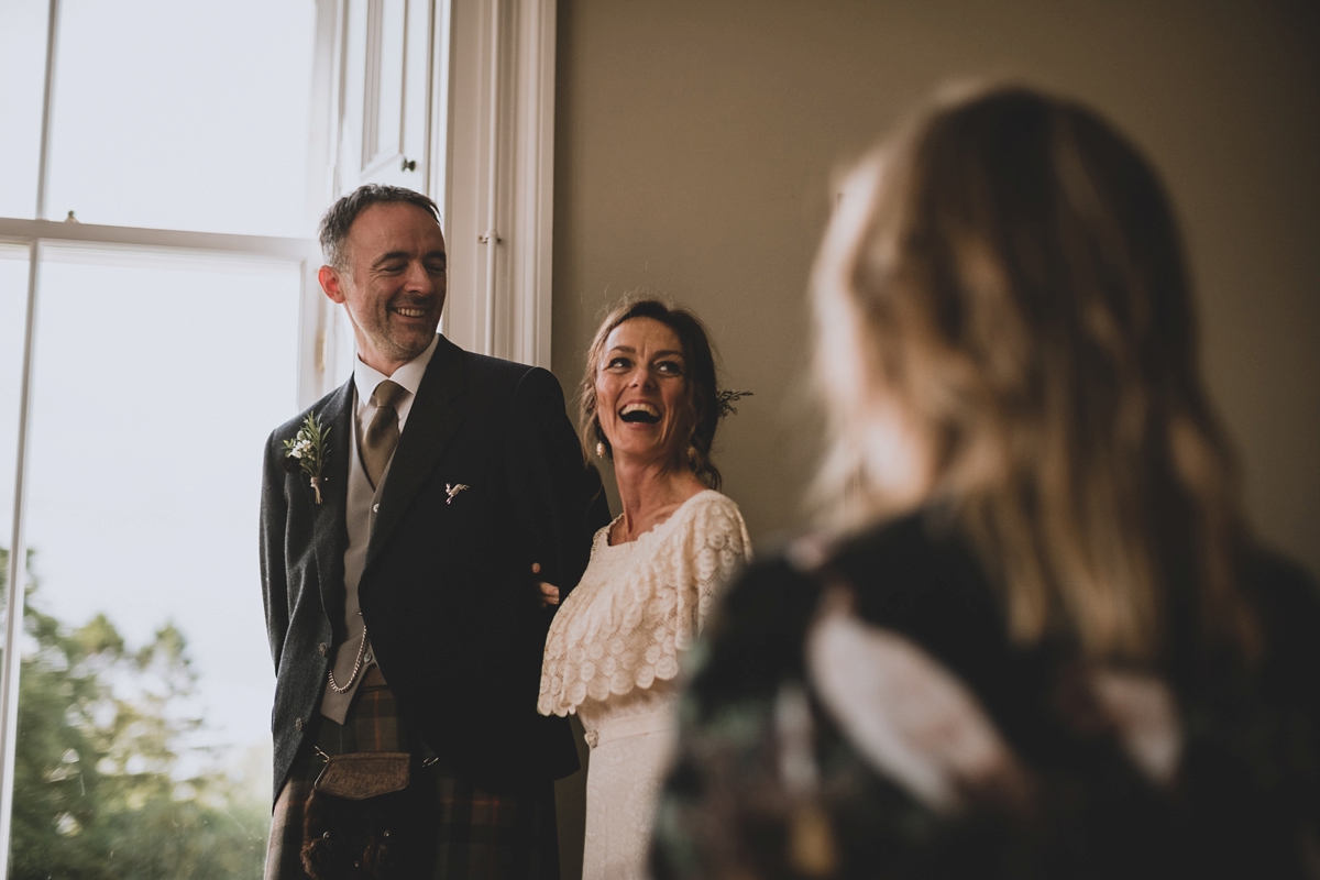 41 A vintage dress for a wedding in a Scottish mansion