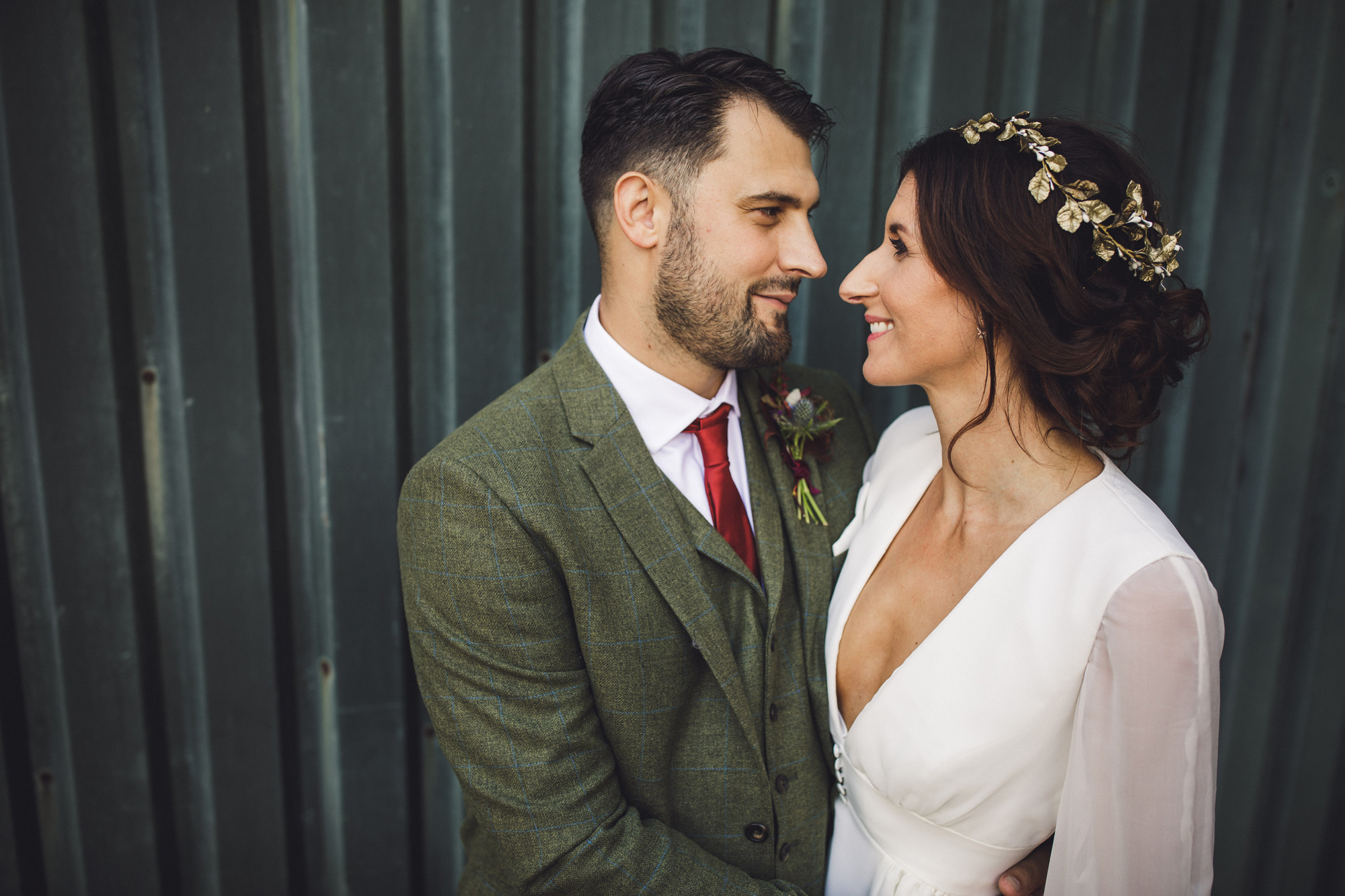 42 A 70s boho bride and her music inspired farm wedding