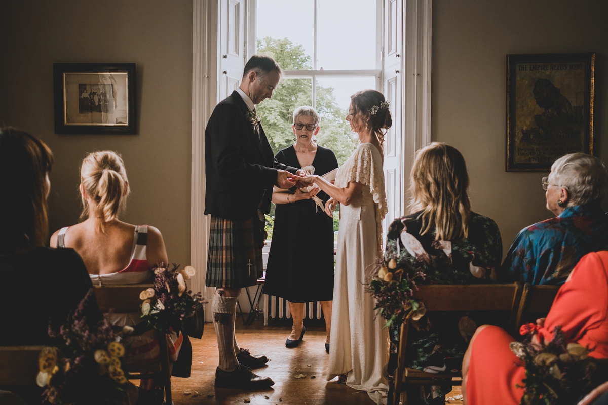 42 A vintage dress for a wedding in a Scottish mansion