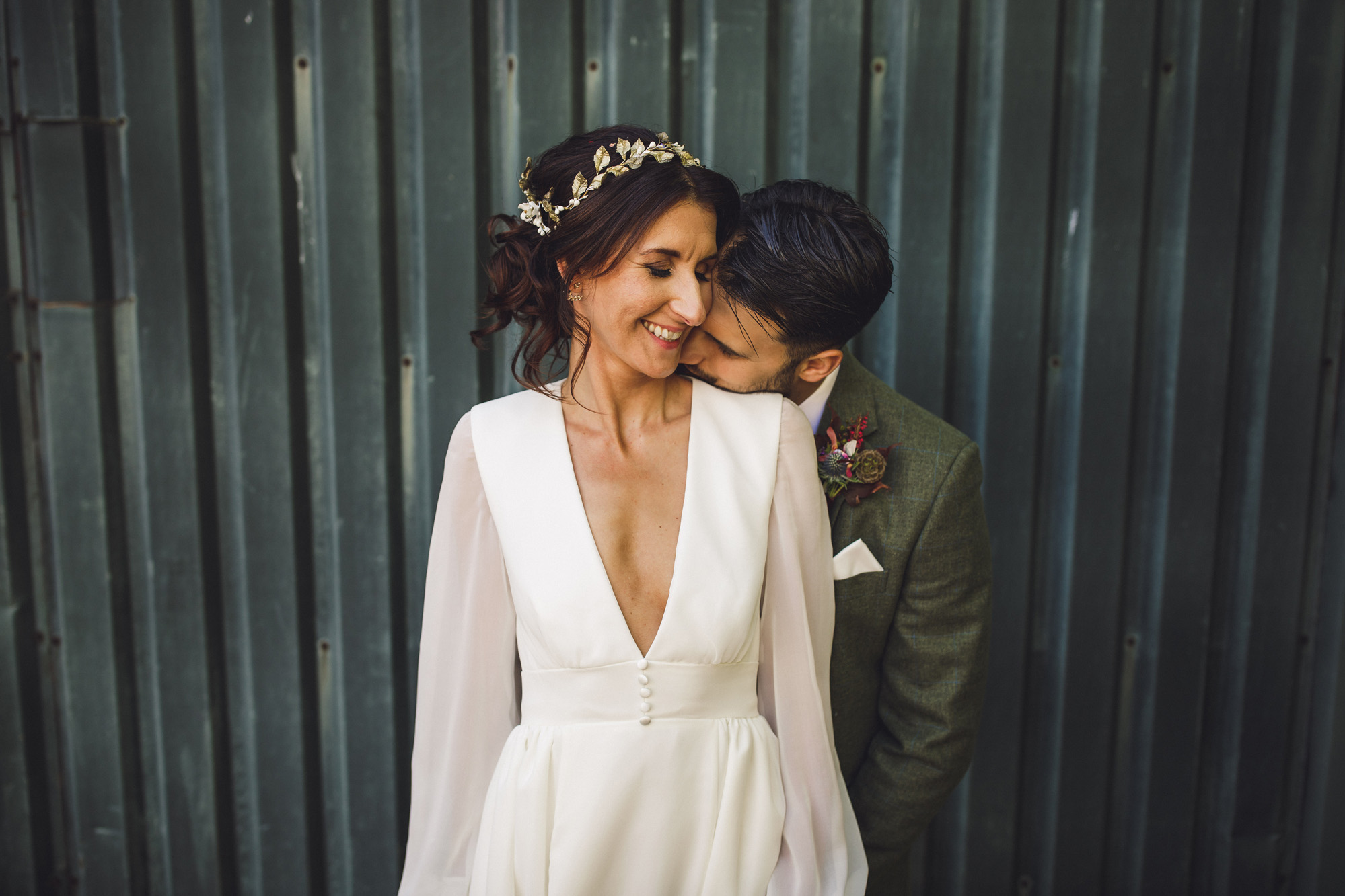 44 A 70s boho bride and her music inspired farm wedding
