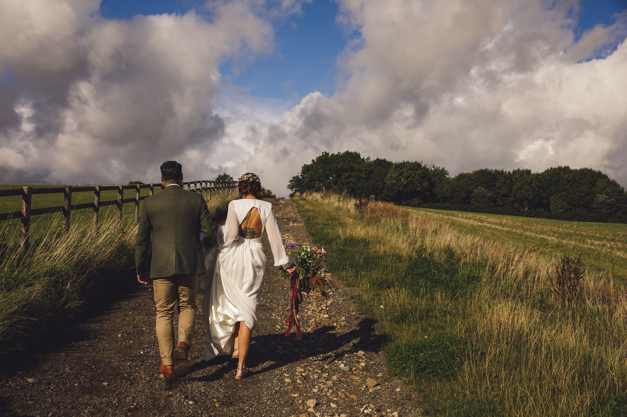 46 A 70s boho bride and her music inspired farm wedding