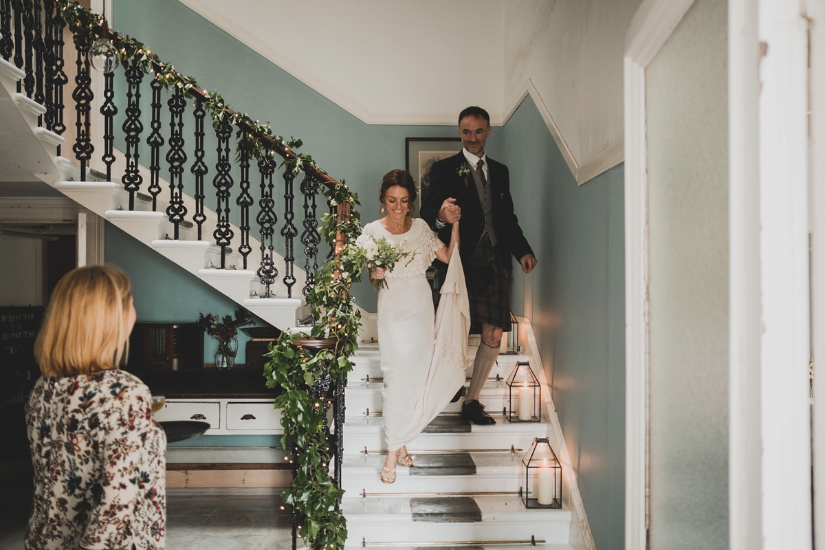 46 A vintage dress for a wedding in a Scottish mansion