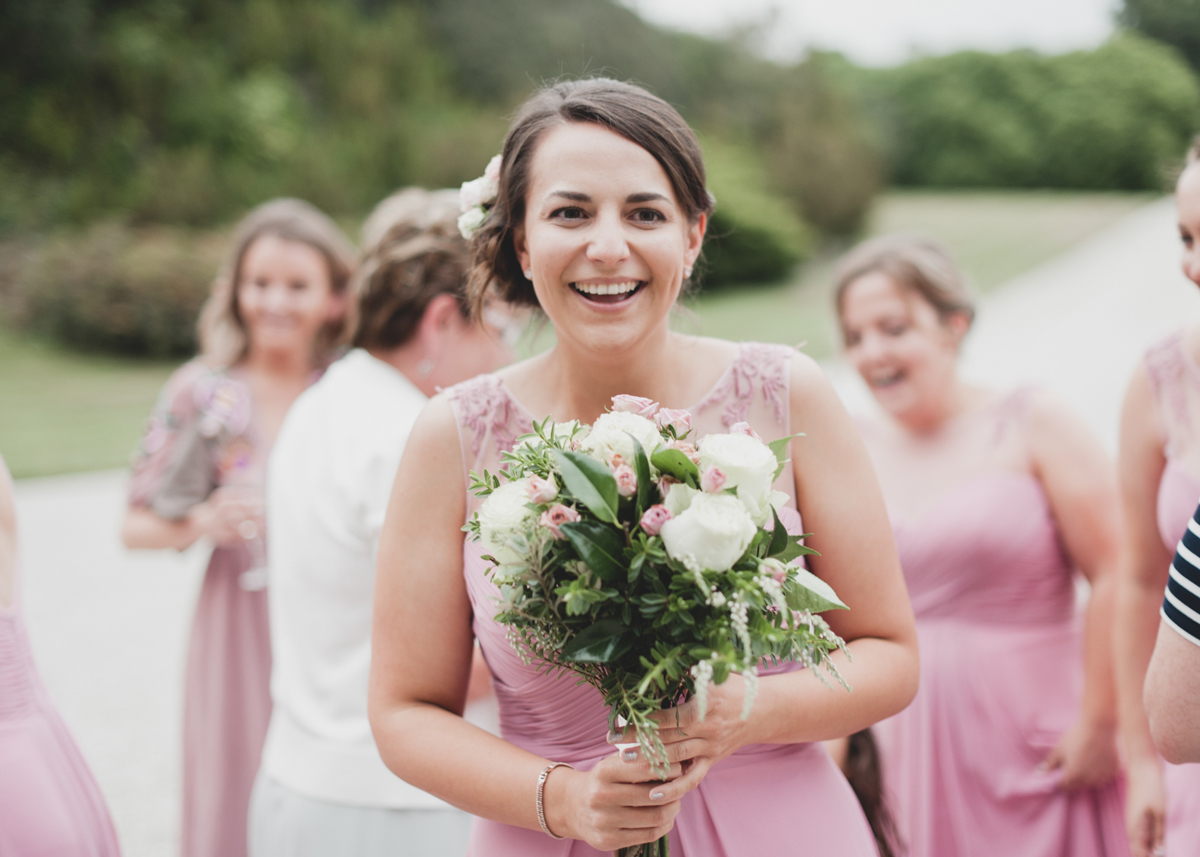 47 A Pronovias dress for a flower filled and Parisian inspired wedding