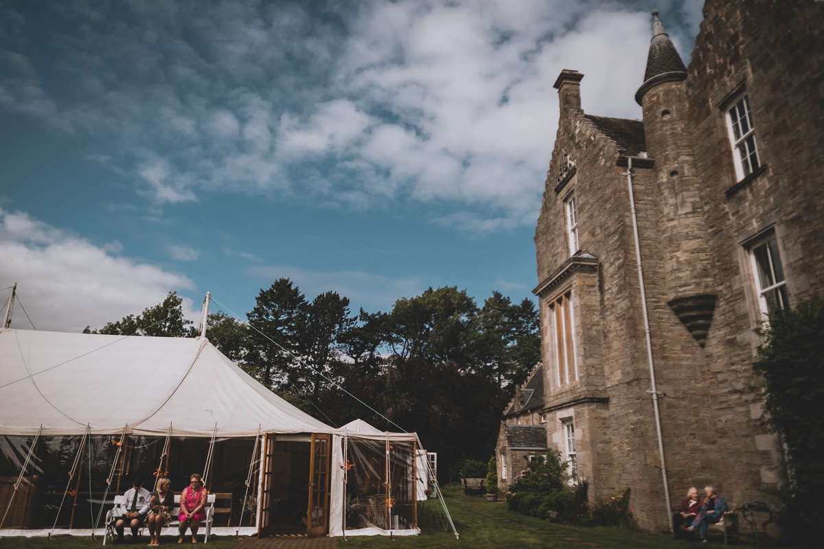 49 A vintage dress for a wedding in a Scottish mansion