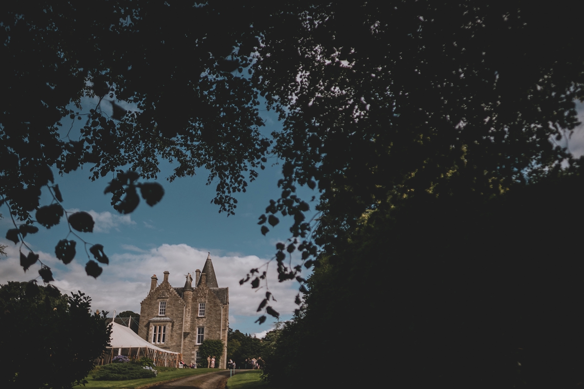 58 A vintage dress for a wedding in a Scottish mansion