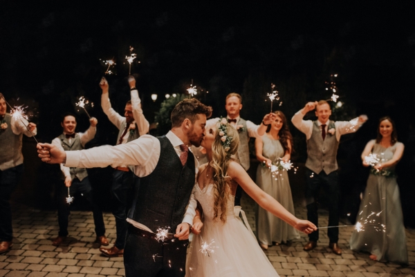 A Wtoo By Watters Blush Two-Piece For An Enchanted Fairytale Wedding