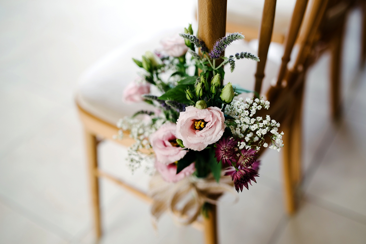 7 A Blush by Hayley Paige bride and her elegant barn wedding