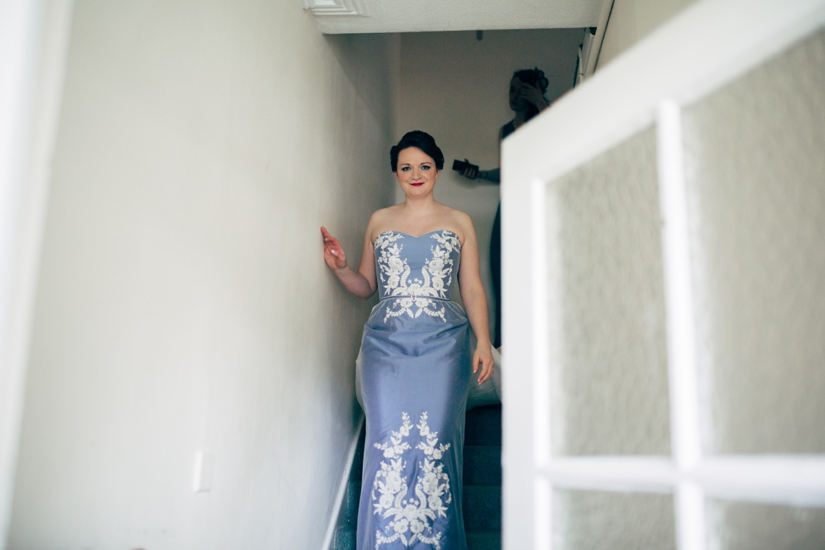 7 A Wedgewood Blue wedding dress