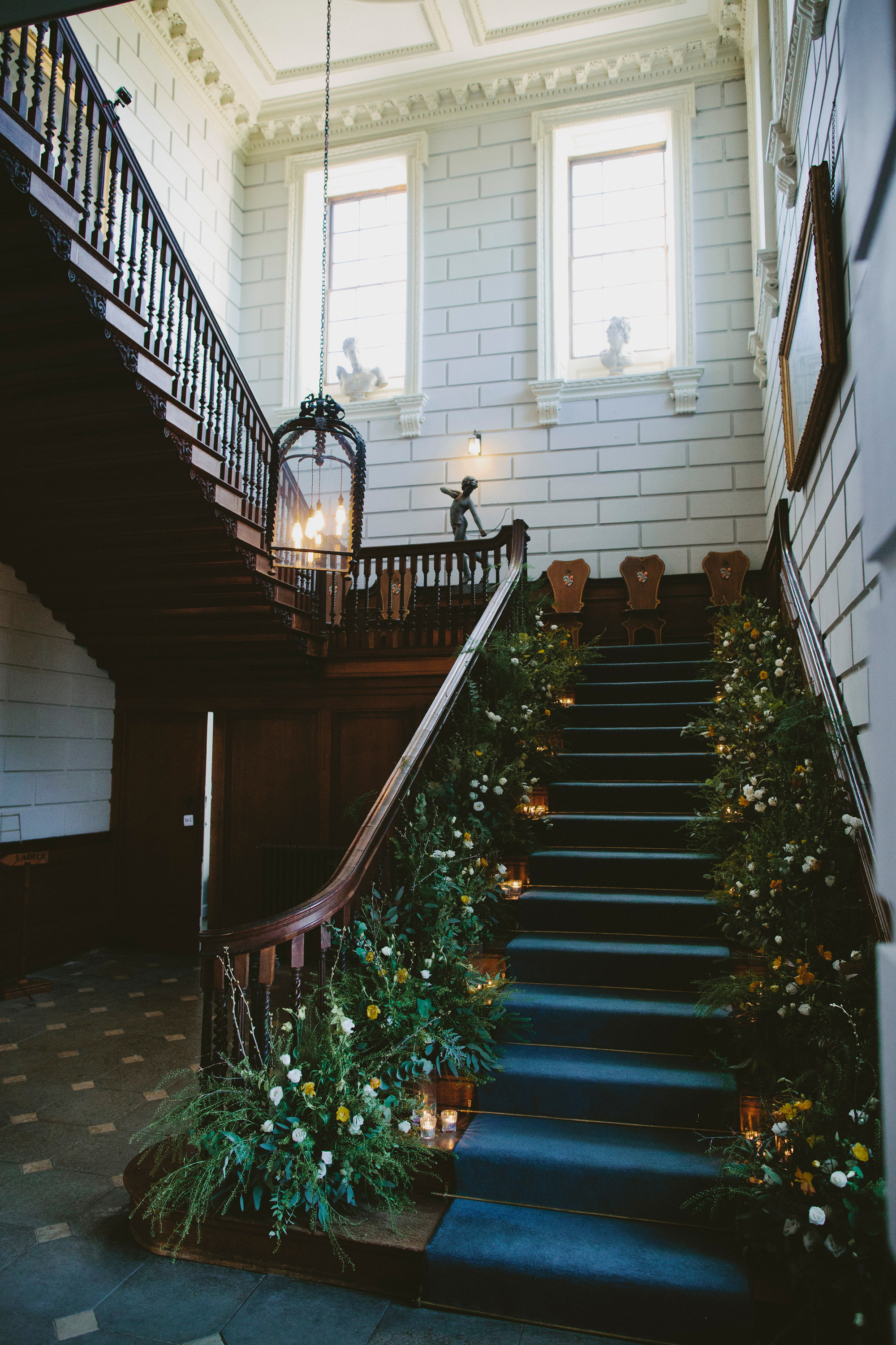 Davenport House wedding venue with sweeping staircase