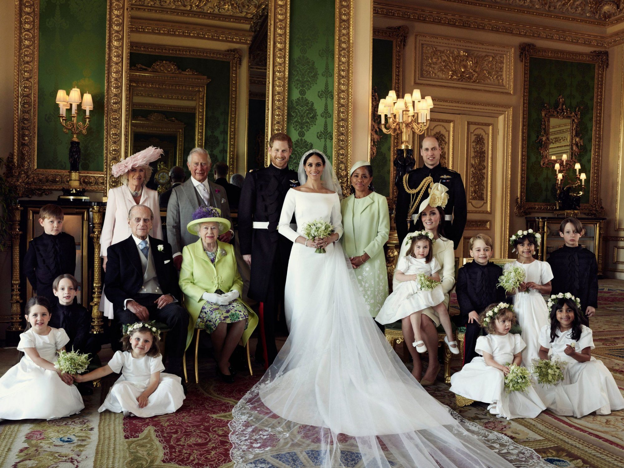 royal wedding meghan harry official photography green room