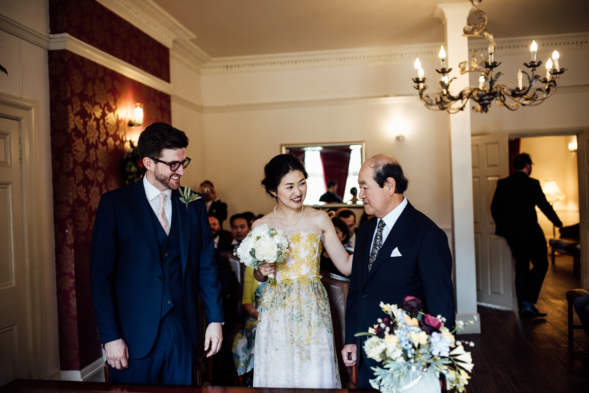 10 A Giambattista Valli dress for a multicultural and Japanese influenced London pub wedding