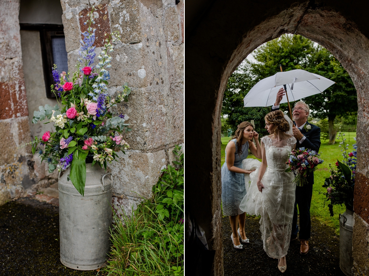 10 A Ronald Joyce gown for a romantic English country wedding in Devon