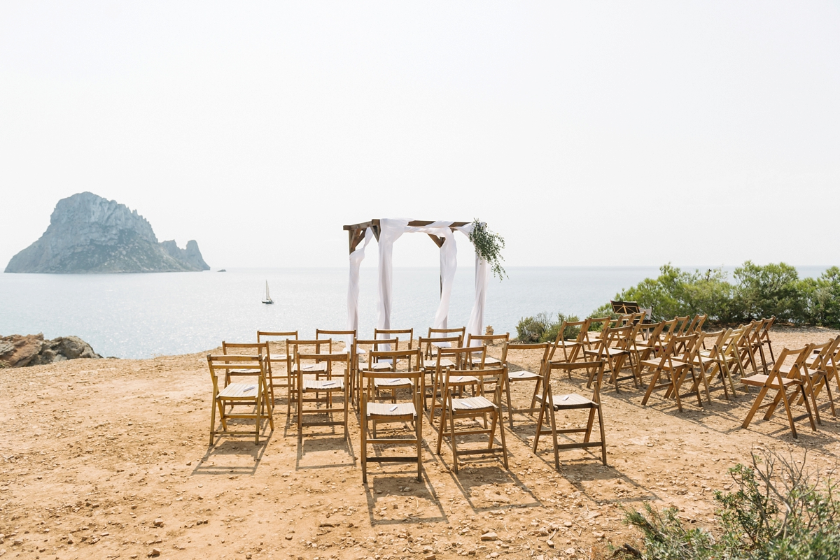 11 A Rue de Seine gown for a magical mountain top wedding in Ibiza