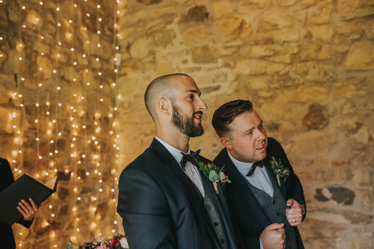 12 A backless St Patrick gown for a rustic and modern Scottish wedding - A Backless St. Patrick Gown for an Online Dating Success and Scottish Barn Wedding 12 A backless St Patrick gown for a rustic and modern Scottish wedding