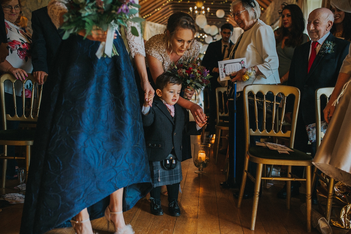 13 A backless St Patrick gown for a rustic and modern Scottish wedding