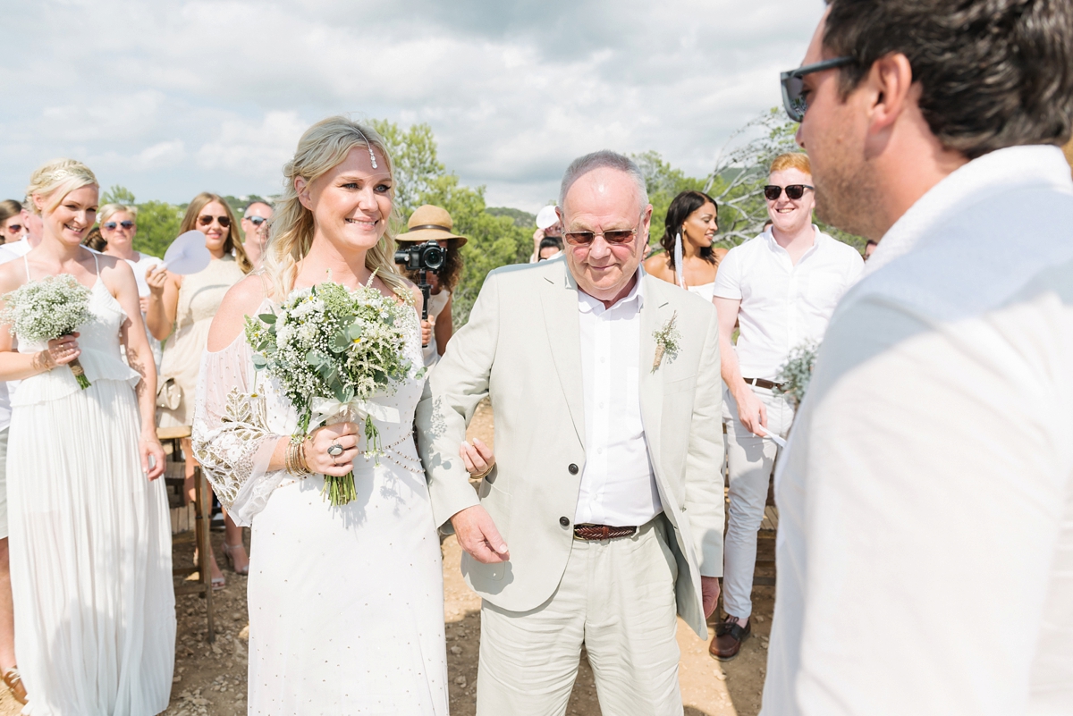 14 A Rue de Seine gown for a magical mountain top wedding in Ibiza